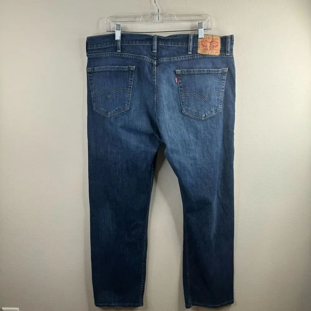 Levi's 505 Jeans Mens‎ Size 40x32 Medium Wash Whiskered Straight Denim